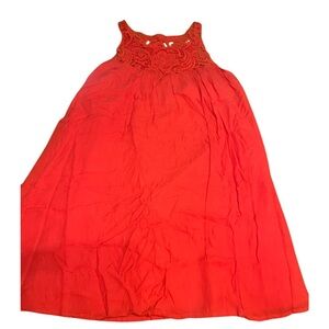 BB Dakota coral sleeveless Lace Top dress, size Small